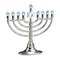 Rite Lite 11.5" Silver and Blue Traditional LED Electric Hanukkah Menorah